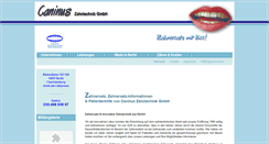 Desktop Screenshot of caninus-zahntechnik.de